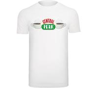 F4NT4STIC T-Shirt 'Friends TV Serie Central Perk' chocolat / vert / rouge / blanc, Taille XXXL