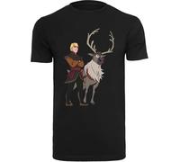 F4NT4STIC T-Shirt 'Frozen 2 Sven And Kristoff' jaune clair / pierre / rouge foncé / noir, Taille L