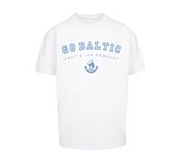 F4NT4STIC T-Shirt 'Go Baltic Ostsee Knut & Jan Hamburg' bleu / blanc, Taille 5XL