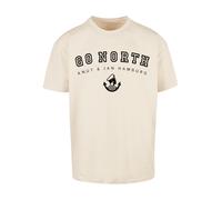 F4NT4STIC T-Shirt 'Go North Knut & Jan Hamburg' sable / noir, Taille 5XL