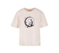 F4NT4STIC T-shirt 'Gothic Valentinstag Skelett Mond' rose / noir / blanc, Taille XS