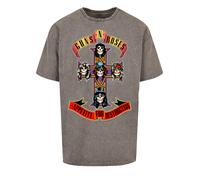 F4NT4STIC T-Shirt 'Guns 'n' Roses Appetite For Destruction' jaune / gris foncé / rouge / noir, Taille XS