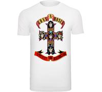 F4NT4STIC T-Shirt 'Guns 'n' Roses Band Appetite For Destruction' mélange de couleurs / blanc, Taille XS