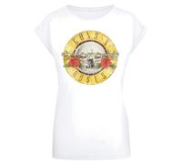 F4NT4STIC T-shirt 'Guns 'n' Roses' mélange de couleurs / blanc, Taille M