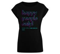F4NT4STIC T-shirt 'Happy people only New York' bleu / violet / noir, Taille XXL