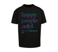F4NT4STIC T-Shirt 'Happy people only New York' menthe / violet / noir, Taille S