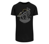 F4NT4STIC T-Shirt 'Harry Potter Buckbeak' jaune / noir / blanc, Taille S