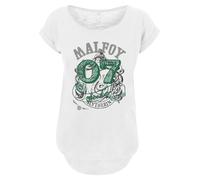 F4NT4STIC T-shirt 'Harry Potter Draco Malfoy Seeker' gris foncé / vert foncé / noir / blanc, Taille 4XL