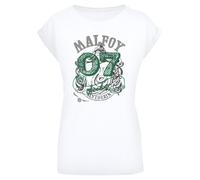 F4NT4STIC T-shirt 'Harry Potter Draco Malfoy Seeker' gris / vert / blanc, Taille 5XL