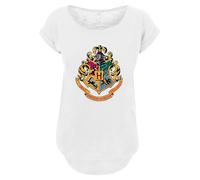 F4NT4STIC T-shirt 'Harry Potter Hogwarts' jaune d'or / vert / rose / blanc, Taille 5XL