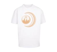 F4NT4STIC T-Shirt 'Harry Potter Hogwarts Moon' cappuccino / blanc, Taille L