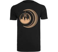 F4NT4STIC T-Shirt 'Harry Potter Hogwarts Moon' noisette / noir, Taille XXXL