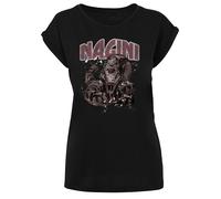 F4NT4STIC T-shirt 'Harry Potter Nagini Splats' moka / anthracite / violet rouge / noir, Taille XS