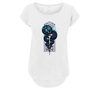 F4NT4STIC T-shirt 'Harry Potter Neon Nagini' azur / pétrole / rose clair / blanc chiné, Taille 5XL