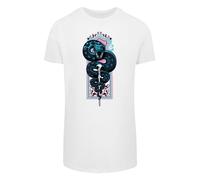 F4NT4STIC T-Shirt 'Harry Potter Neon Nagini' bleu cyan / pétrole / violet rouge / blanc, Taille XS