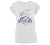F4NT4STIC T-shirt 'Harry Potter Quidditch At Hogwarts' bleu / rose / blanc, Taille 4XL