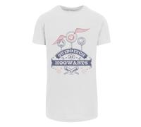 F4NT4STIC T-Shirt 'Harry Potter Quidditch At Hogwarts' saphir / rouge cerise / blanc, Taille 4XL