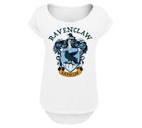 F4NT4STIC T-shirt 'Harry Potter Ravenclaw Crest' bleu clair / jaune / pétrole / blanc, Taille 4XL