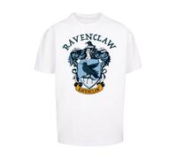 F4NT4STIC T-Shirt 'Harry Potter Ravenclaw Crest' bleu marine / bleu clair / orange / blanc, Taille L