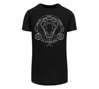 F4NT4STIC T-Shirt 'Harry Potter Slytherin Seal' noir / blanc, Taille 5XL