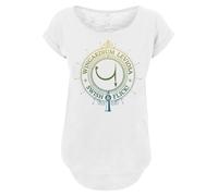 F4NT4STIC T-shirt 'Harry Potter Wingardium Leviosa Spells Charms' bleu / jaune / vert / blanc, Taille XXXL