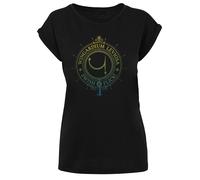 F4NT4STIC T-shirt 'Harry Potter Wingardium Leviosa Spells Charms' bleu / jaune / vert / noir, Taille M