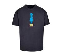 F4NT4STIC T-Shirt 'Heidi From The Alps Heroes of Childhood' bleu clair / bleu foncé / orange / blanc, Taille L