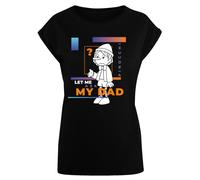 F4NT4STIC T-shirt 'Heroes of Childhood Pinocchio Let Me Ask My Dad' bleu / violet / orange / noir / blanc, Taille M