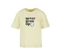 F4NT4STIC T-shirt 'Heroes of Childhood Pinocchio Never Grow Up' jaune / noir / blanc, Taille L
