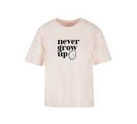 F4NT4STIC T-shirt 'Heroes of Childhood Pinocchio Never Grow Up' rose / noir / blanc, Taille M