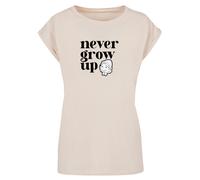 F4NT4STIC T-shirt 'Heroes of Childhood Pinocchio Never Grow Up' sable / noir / blanc, Taille XXL