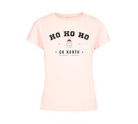 F4NT4STIC T-shirt 'Ho Ho Ho Santa Claus' gris clair / rose pastel / lie de vin / noir, Taille XS