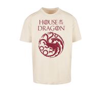 F4NT4STIC T-Shirt 'House Of The Dragon Targaryen' sable / rouge foncé, Taille S