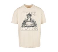 F4NT4STIC T-Shirt 'House Of The Dragon Throne' beige / gris, Taille XXXL