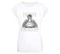 F4NT4STIC T-shirt 'House Of The Dragon Throne' greige / gris foncé / blanc, Taille M