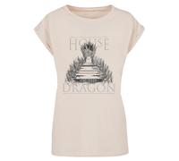 F4NT4STIC T-shirt 'House Of The Dragon Throne' sable / gris, Taille XL