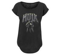F4NT4STIC T-shirt 'Hulk' gris / gris foncé / vert clair / noir, Taille XXL