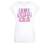 F4NT4STIC T-shirt 'In My Apres Ski Era' bleu fumé / violet / éosine / rose clair / blanc, Taille XL