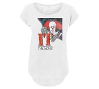 F4NT4STIC T-shirt 'IT Film ES Stephen King Distressed Poster' bleu / rouge / noir / blanc, Taille XS