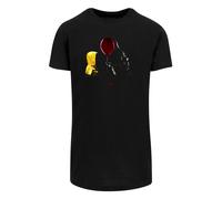 F4NT4STIC T-Shirt 'IT Film ES Stephen King Georgie Balloon' miel / gris clair / lie de vin / noir, Taille S