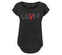 F4NT4STIC T-shirt 'IT Film ES Stephen King Loser Lover' rouge / noir / blanc, Taille XL
