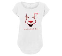 F4NT4STIC T-shirt 'IT Film ES Stephen King Pennywise Float' jaune / rouge / noir / blanc, Taille XL