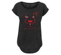 F4NT4STIC T-shirt 'IT Film ES Stephen King Pennywise Float' rouge / noir / blanc, Taille XL