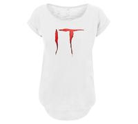 F4NT4STIC T-shirt 'IT Film Stephen King' rouge / noir / blanc chiné, Taille S