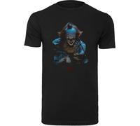 F4NT4STIC T-Shirt 'IT Pennywise Grin' bleu / rouge / noir / blanc, Taille M