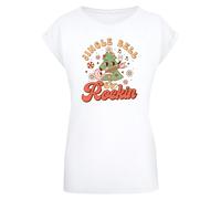F4NT4STIC T-shirt 'Jingle Bell Rockin Christmas' mélange de couleurs / blanc, Taille L