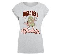 F4NT4STIC T-shirt 'Jingle Bell Rocking Christmas Tree' gris / mélange de couleurs, Taille XS