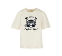 F4NT4STIC T-shirt 'Kätzchen You Gotta Be Kitten Me!' écru / gris / noir / blanc, Taille XXXL