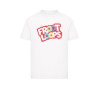 F4NT4STIC T-Shirt 'Kellogg's Froot Loops Breakfast Cereal Pop Art' mélange de couleurs / blanc, Taille 146-152