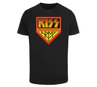 F4NT4STIC T-Shirt 'Kiss Army' jaune / orange / noir, Taille M